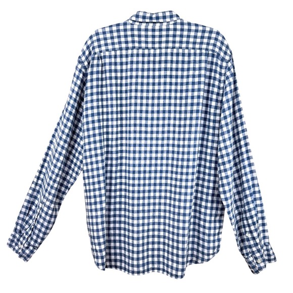 J Crew Mens 100% Linen Button Up Shirt Size XL Gingham Plaid Tailored Casual - Picture 3 of 9
